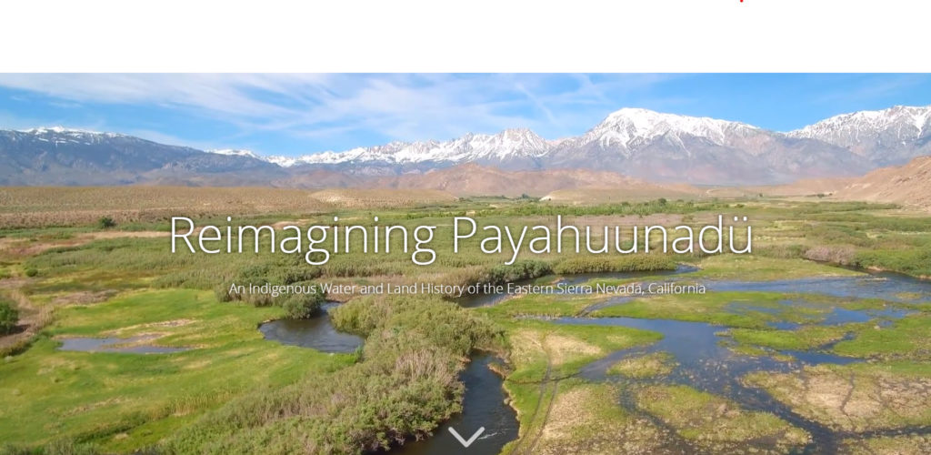 Image from the StoryMap of the Owens Valley and Eastern Sierra Nevada mountains